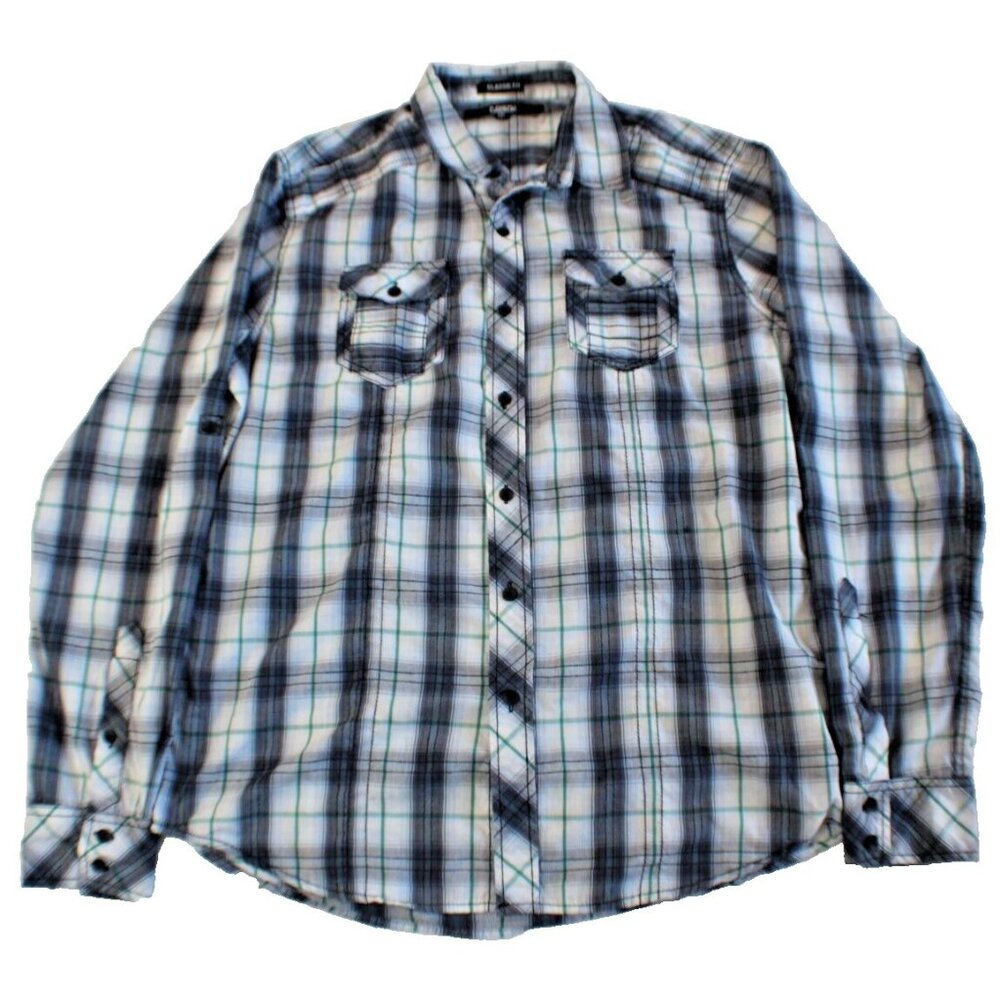 Carbon Classic Fit Button Up Shirt Men's Size L